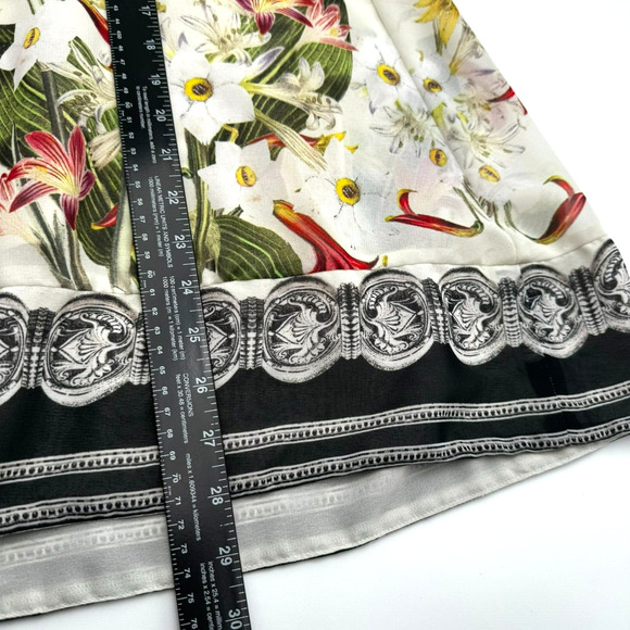 SOFT SURROUNDING XS Petite Skirt Floral Lilly Pattern Watercolor Art to Wear Tan - Picture 6 of 6